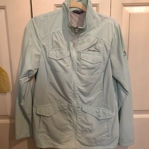 Light blue lightweight Eddie Bauer jacket